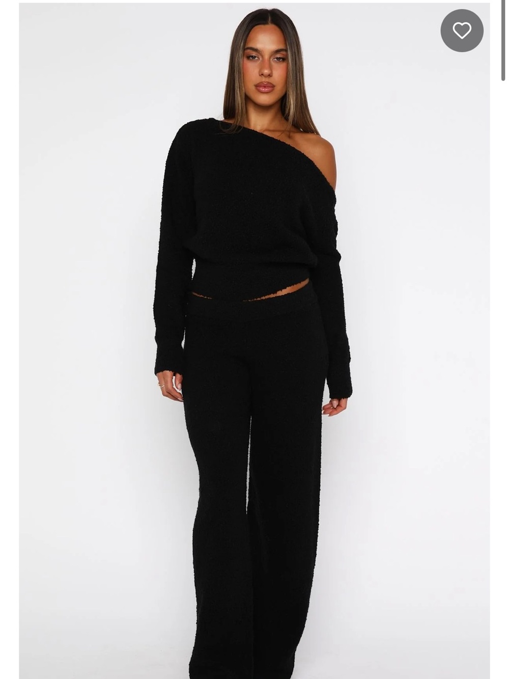 NEW - White Fox Black Knit Pant (also selling sweater separately)